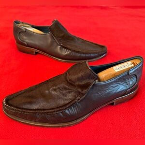 Oliver Sweeney Loafers Calf Hair and Leather Dress Shoes Men’s Size 13 UK/ EU 48